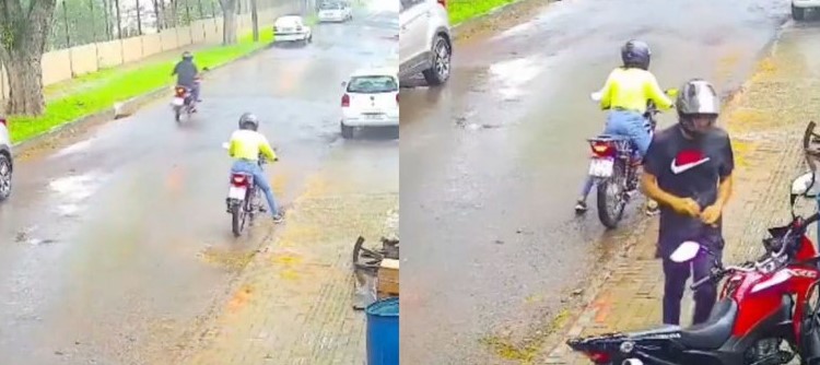 Homem Rouba Moto e Abandona Cúmplice