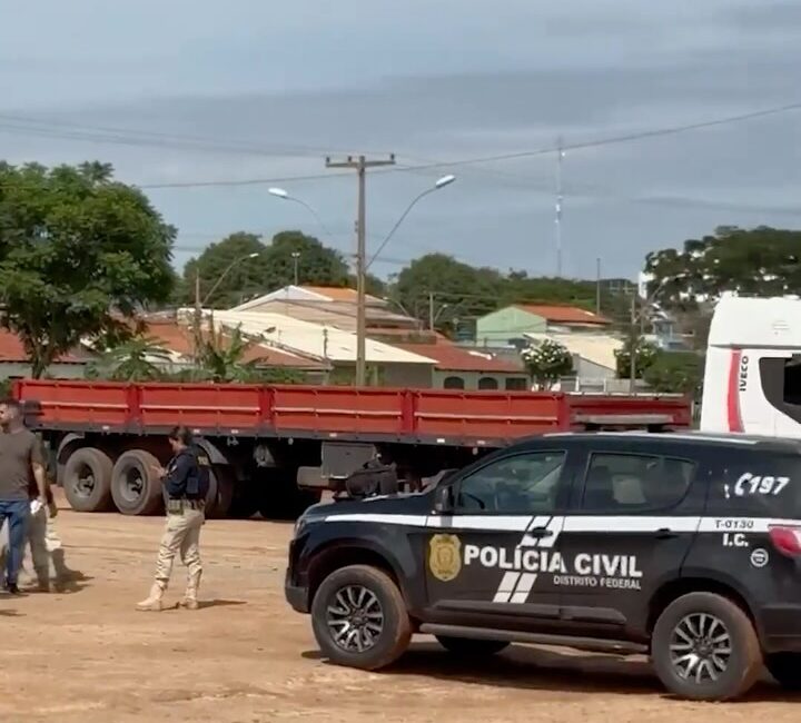 Tentativa de assalto a caminhão com 400 kg de maconha deixa vigilante morto e outro ferido no DF; VEJA VÍDEO