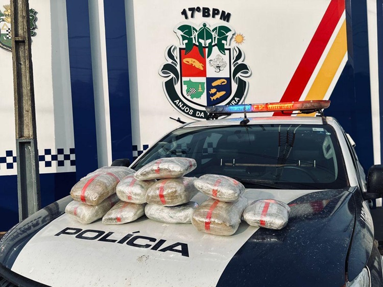 homem com 11 pacotes de supermaconha em Mirassol d’Oeste
