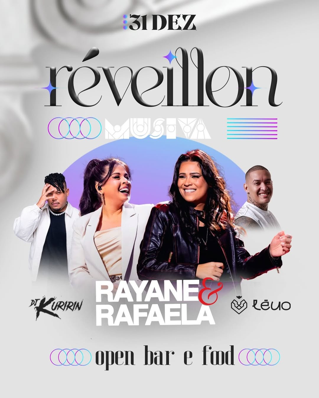 Réveillon Musiva 2025: open bar, open food e shows para celebrar a virada em grande estilo; VEJA VÍDEO