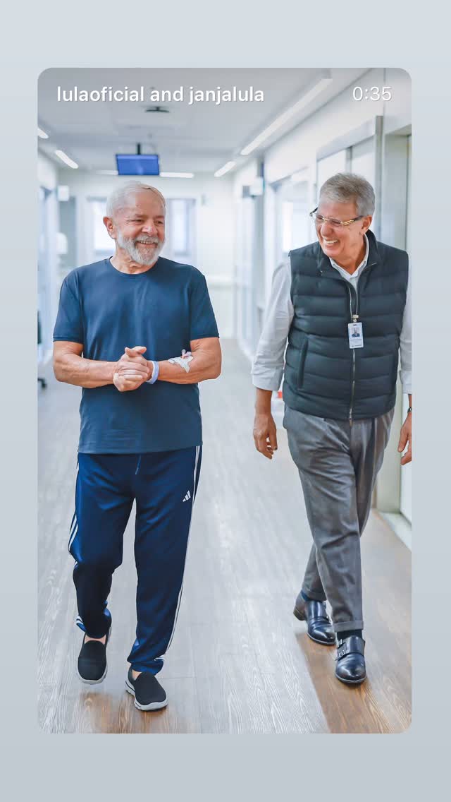 Internado há 4 dias, Lula deixa UTI, agradece orações e mostra recuperação no hospital; VEJA VÍDEO