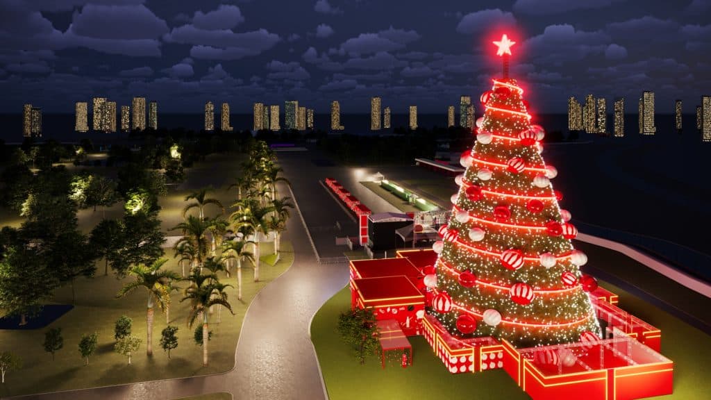 Incêndio atinge árvore de Natal no Acre e gera alerta sobre segurança em eventos públicos; VEJA VÍDEO