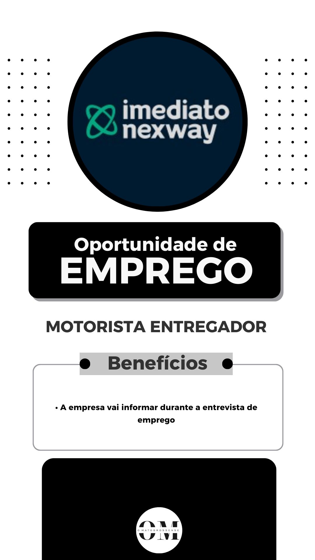 Motorista entregador