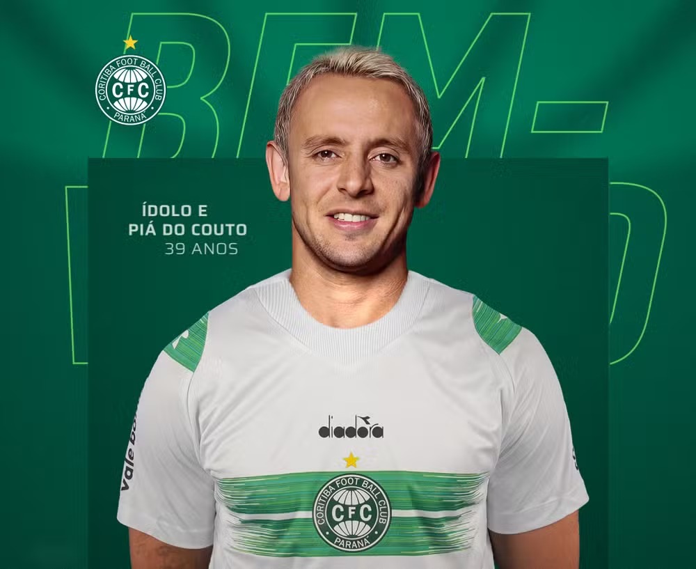 O projeto do Coritiba para Rafinha vai além dos gramados. Após encerrar a carreira no final de 2025, o lateral deve integrar a estrutura do clube,