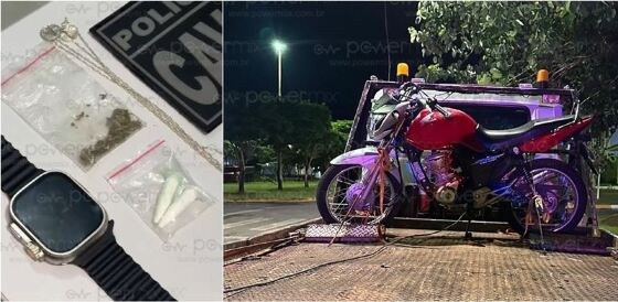 Jovem de 23 Anos É Capturado com Drogas Após Perseguição