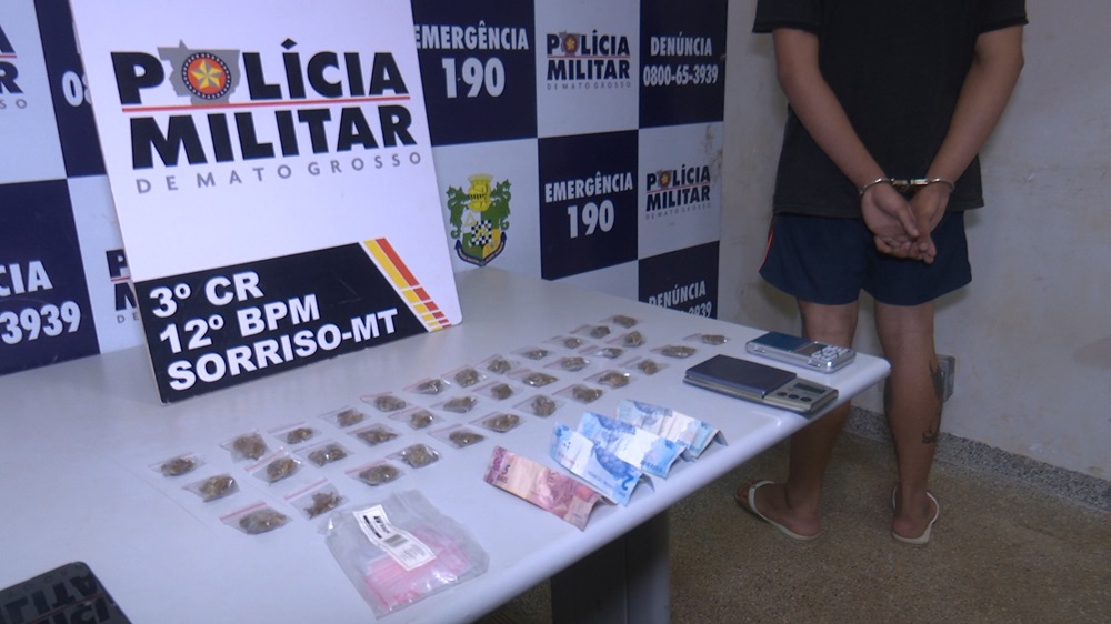 Jovem de 19 Anos é Preso com Drogas e Ligação ao Crime Organizado