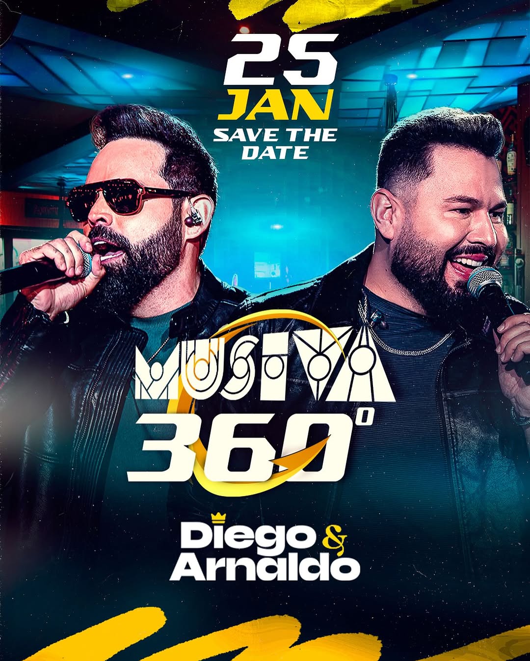 Diego e Arnaldo abrem a temporada de shows 2025 da Musiva em grande estilo; SAIBA TUDO
