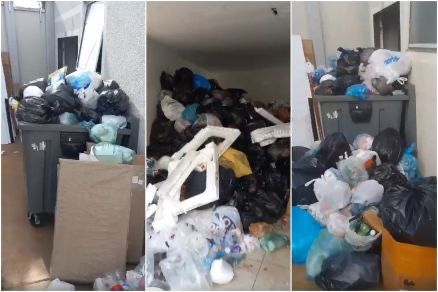 Lixo acumulado transforma condomínio em cenário de descaso