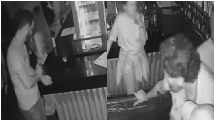 câmeras captam agressão a psicólogo na madrugada
