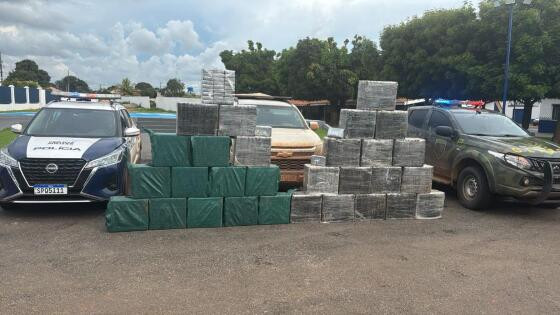Polícia Militar apreende 1 tonelada de cocaína em Pontes e Lacerda