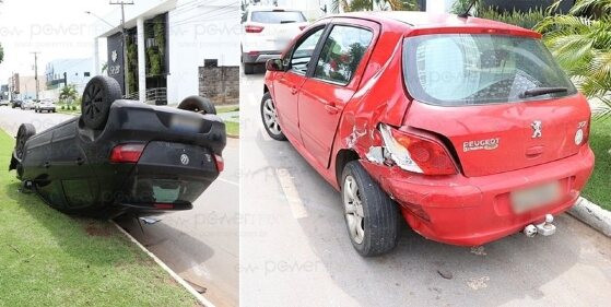 Veículo Capota Após Batida em Nova Mutum