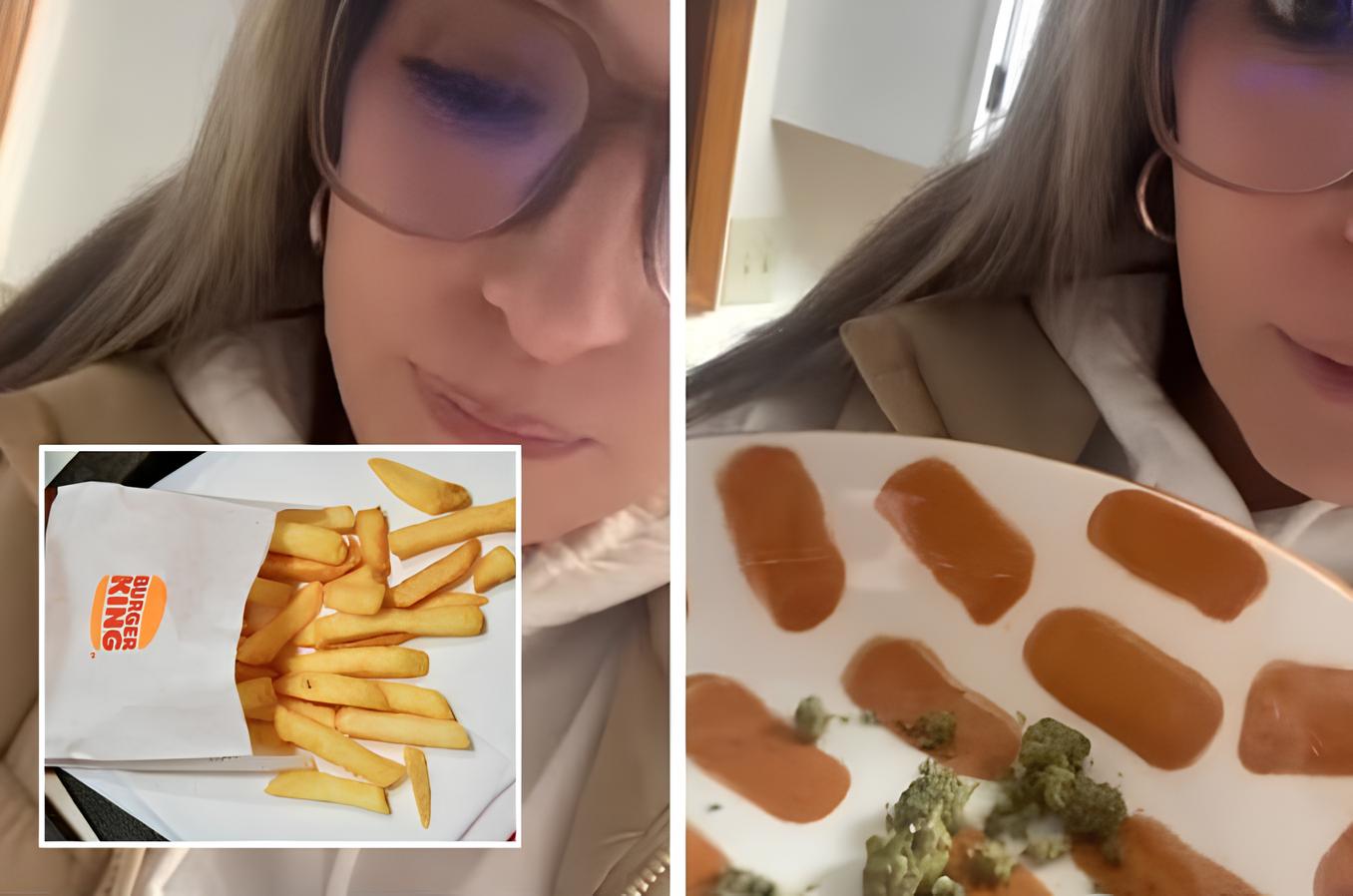 Mulher diz ter encontrado maconha em batatas fritas do Burger King