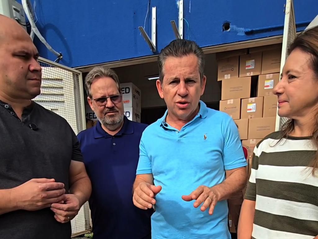 Mauro Mendes entrega medicamentos e reforça saúde em Cuiabá