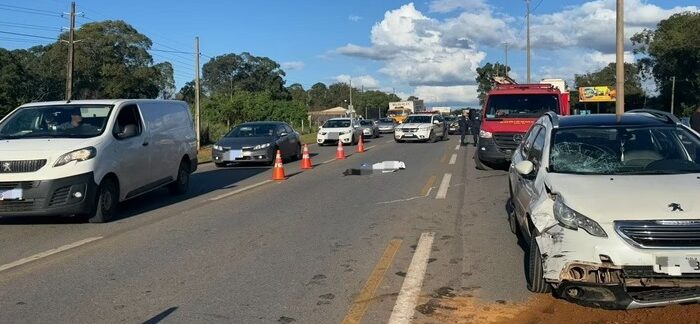 Acidente entre moto e carro tira a vida de motociclista na BR-070 no DF; SAIBA TUDO