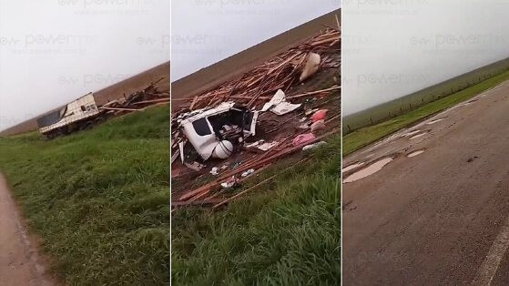 Caminhão Sai da Pista e Deixa Duas Mortes e Uma Criança Ferida
