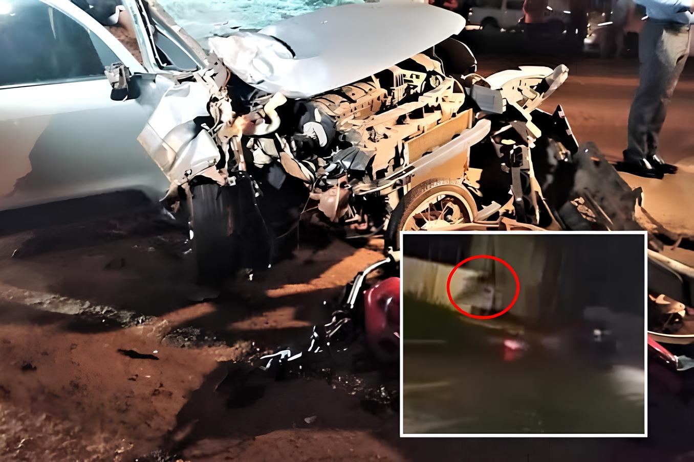 Casal é arremessado de moto em grave acidente em Sorriso