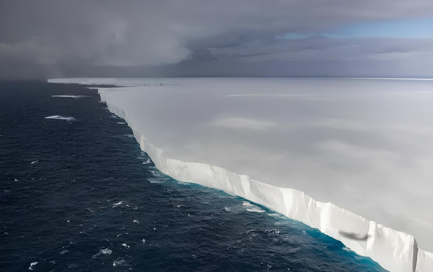 Maior iceberg do mundo se desloca em direção a uma ilha no Atlântico Sul