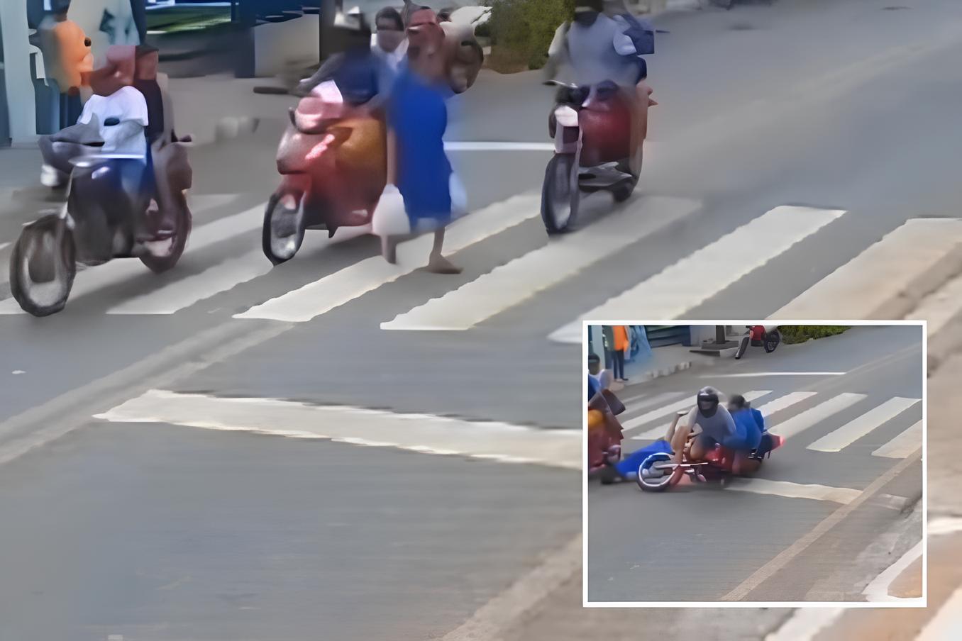 Motorista desrespeita faixa de pedestre e atropela idosa