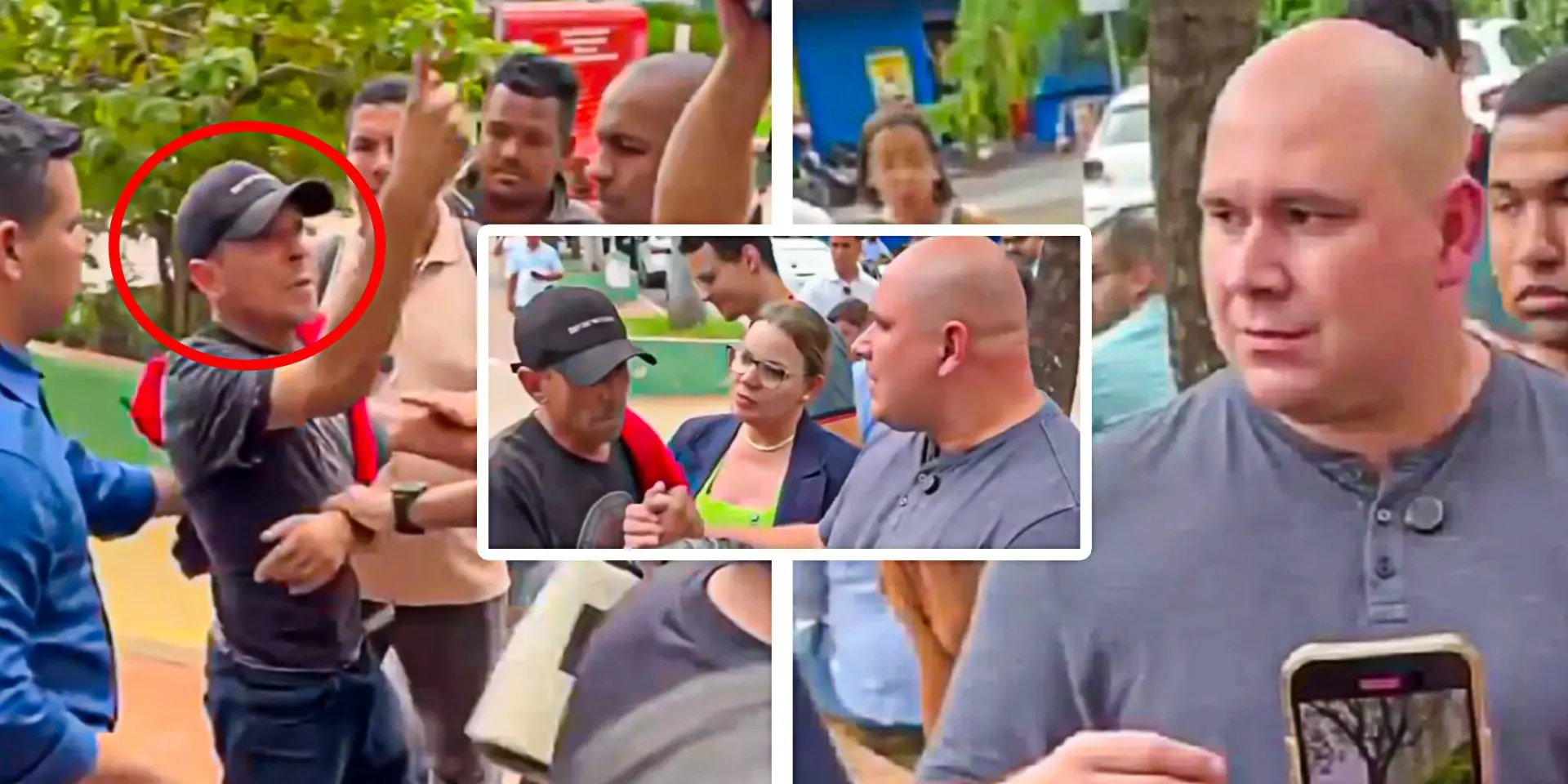 Morador de rua interrompe Abilio em frente à prefeitura e pede marmita; VEJA VÍDEO