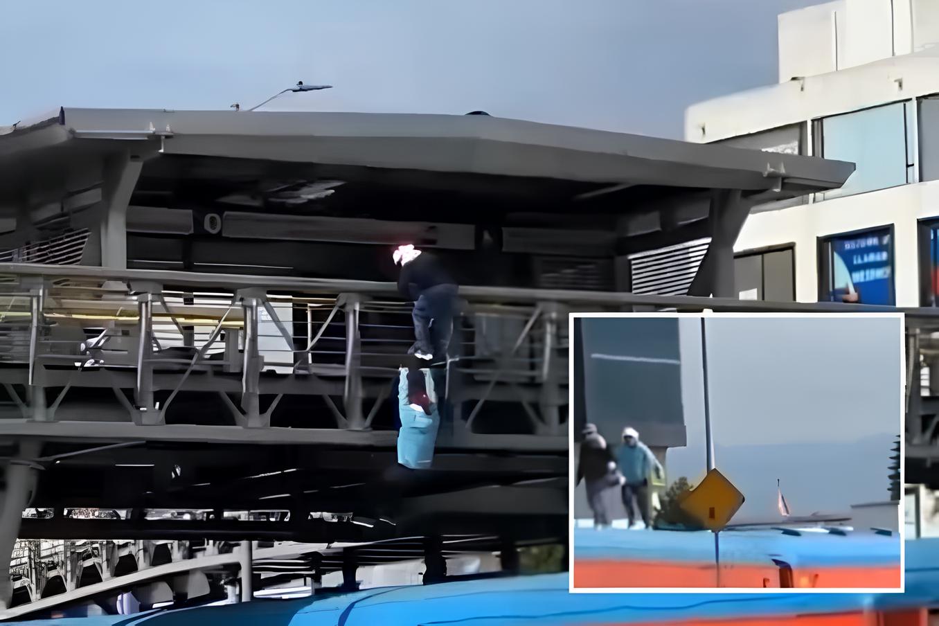 Dois jovens arriscam a vida ao tentar imitar videogame em cima do trem em movimento