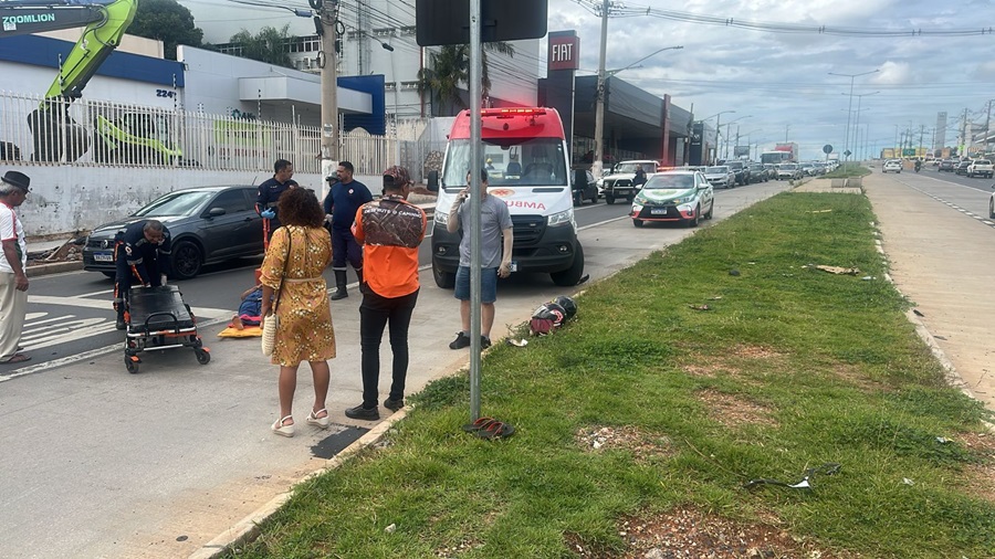 Colisão entre motocicletas deixa três feridos em Várzea Grande