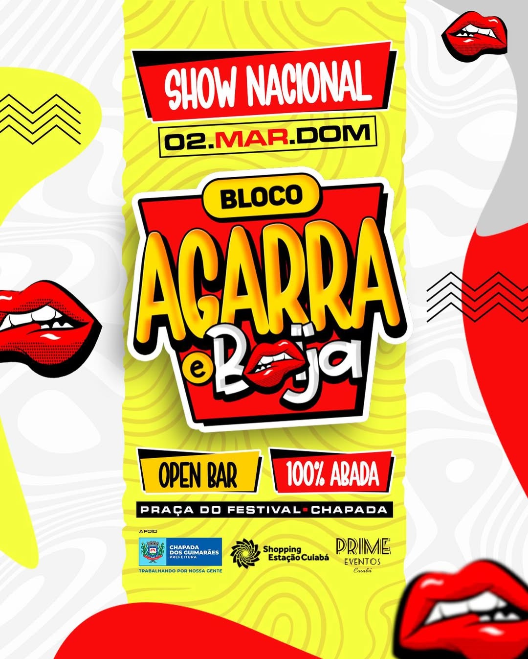Bloco Agarra e Beija promete agitar Chapada dos Guimarães com show nacional e open bar; VEJA VÍDEO