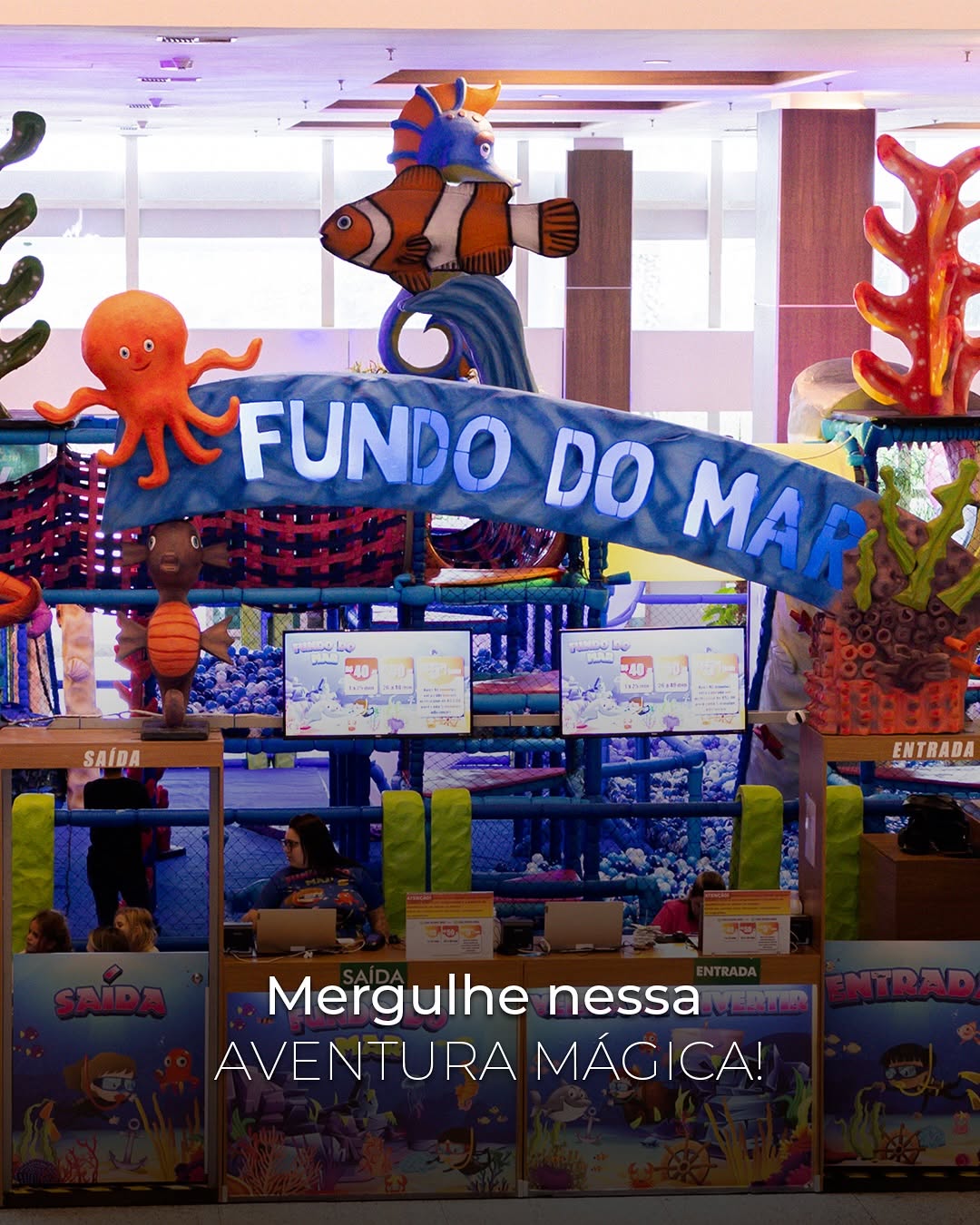 Explore o mundo subaquático de diversão e aventura no fundo do mar no Shopping Estação; SAIBA DETALHES