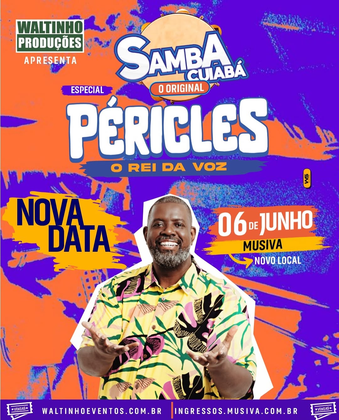 Samba Cuiabá anuncia show de Péricles e ingressos já estão à venda; VEJA VÍDEO