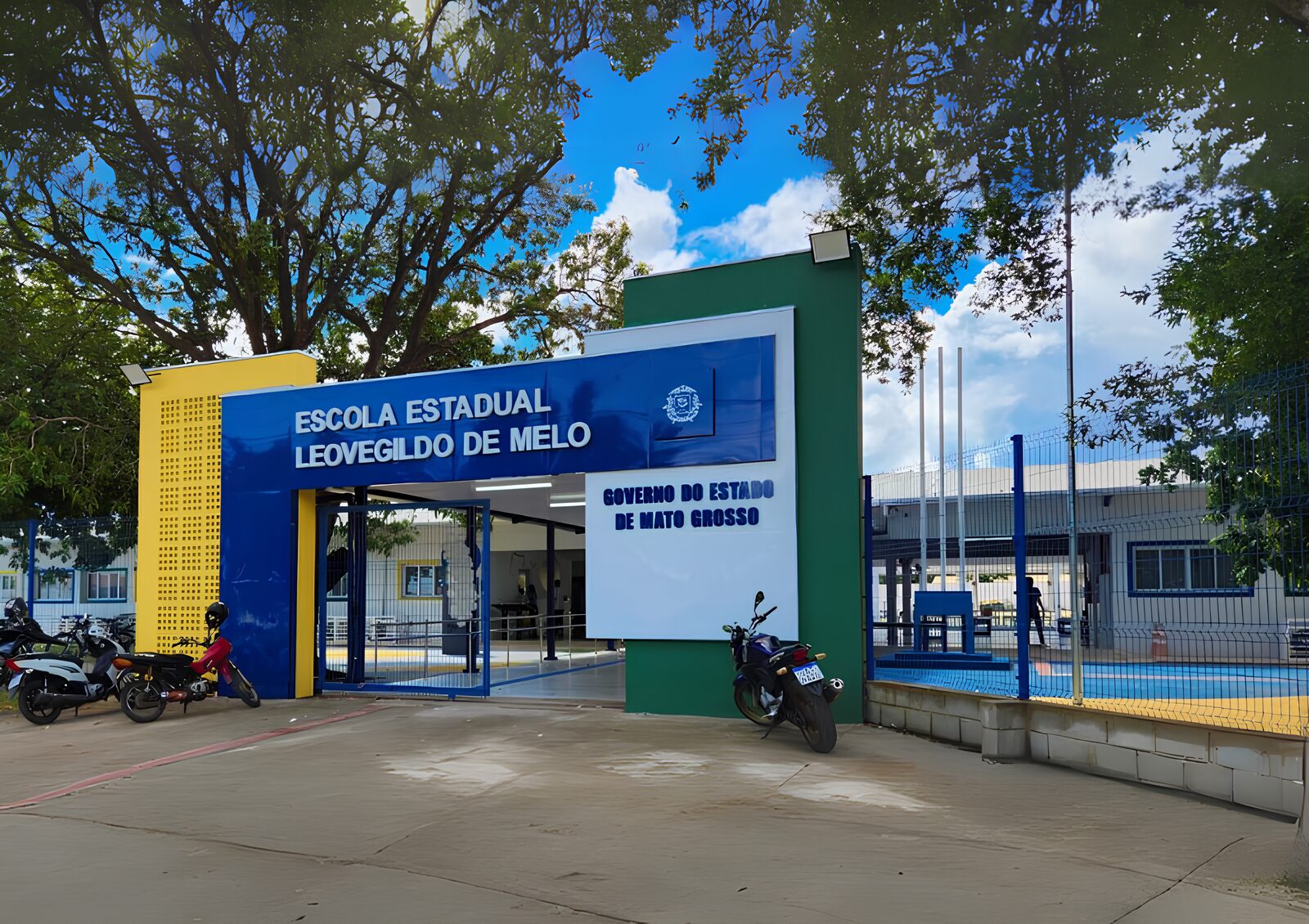 Escola Estadual Leovegildo de Melo é reinaugurada e ganha novo bloco com quadra poliesportiva