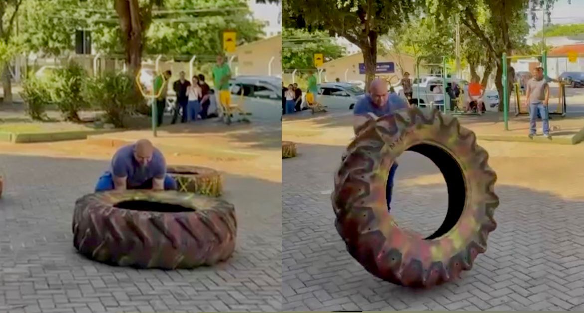 Prefeito de Cuiabá é flagrado em momento descontraído