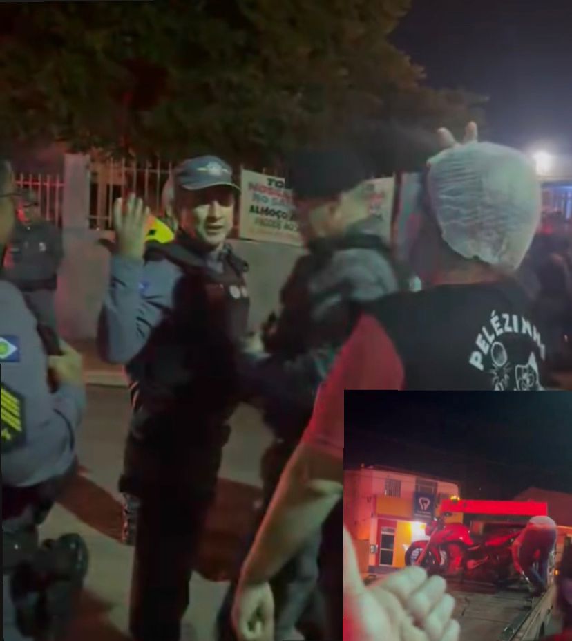 Moto de trabalhadora apreendida em feira