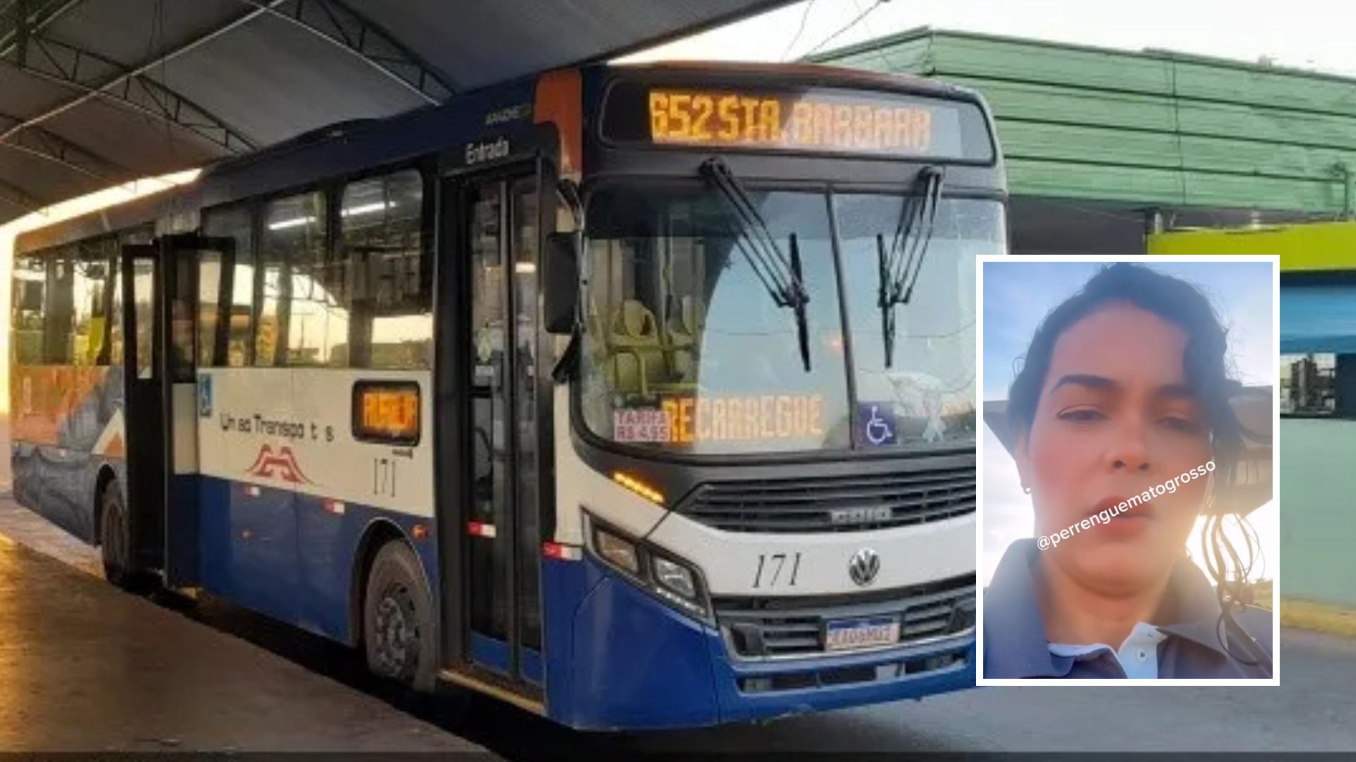 Ônibus lotado que não para e atraso de mais de 40 minutos: vídeo expõe caos no transporte em Várzea Grande