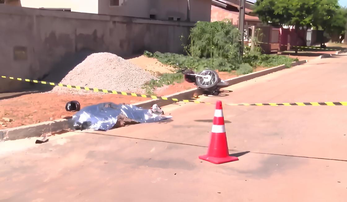Tragédia em Alta Floresta: vídeo mostra segundos que antecedem colisão fatal de motociclista com Hilux