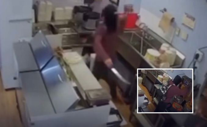 Criminoso invade lanchonete com facão e tem atitude inacreditável