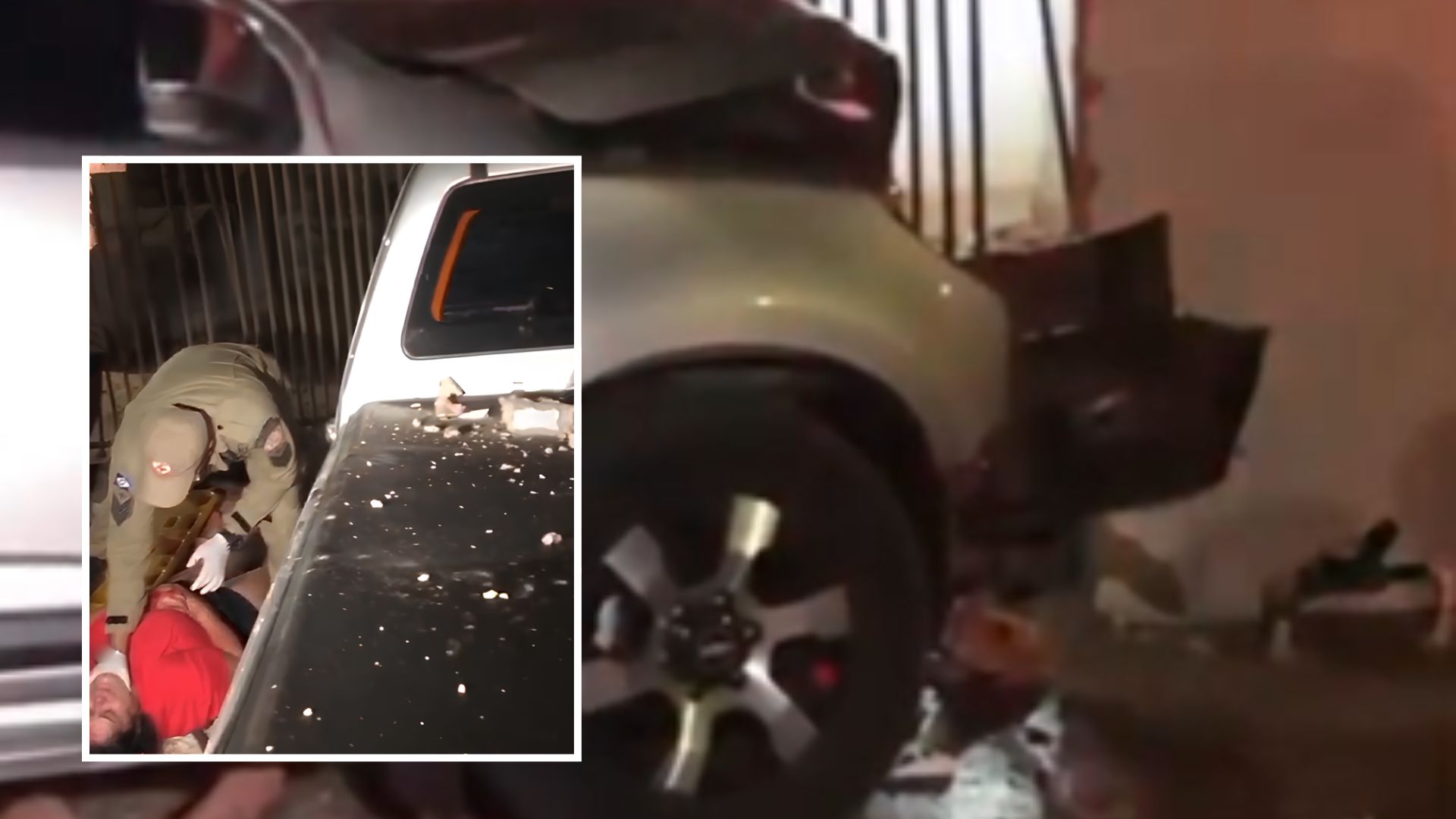 Motorista perde controle, invade casa e deixa casal ferido no centro de Rondonópolis; veja vídeo