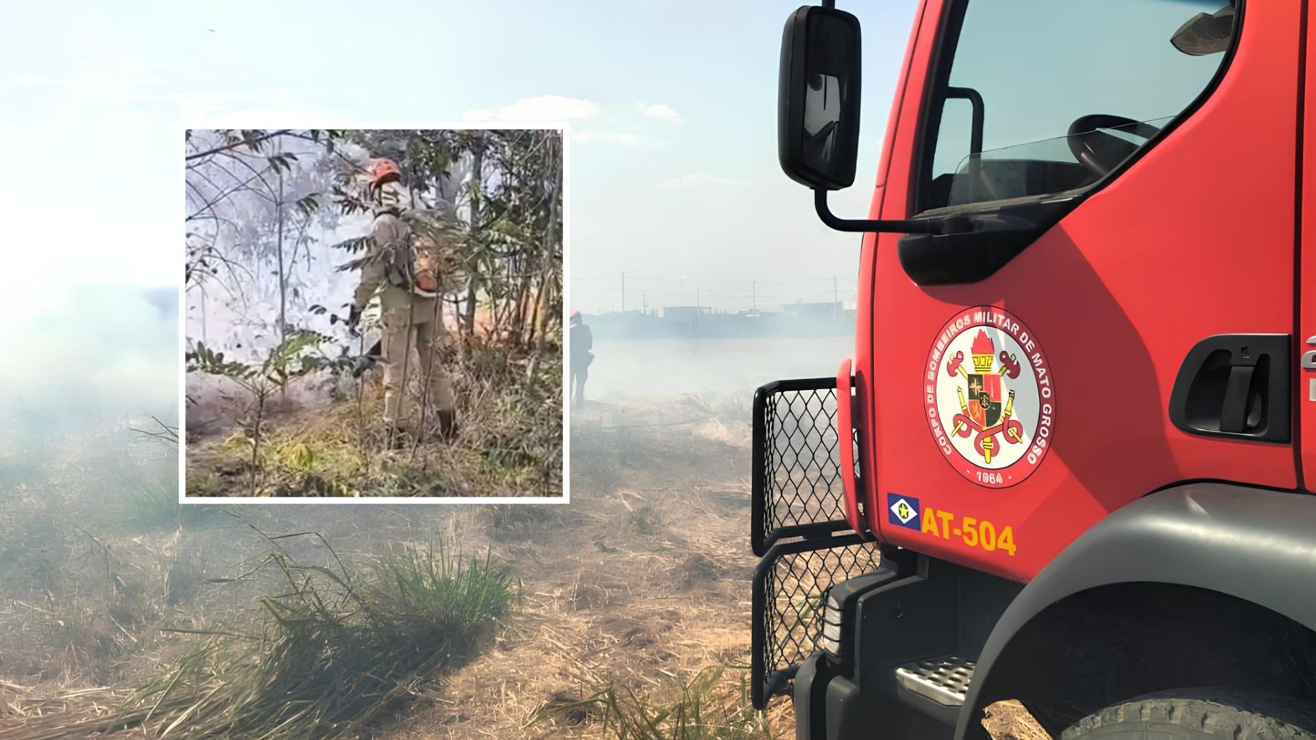 Incêndio atinge área de preservação em Primavera do Leste e Bombeiros agem rápido para conter estragos; veja vídeo