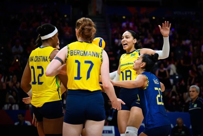 Vôlei: Brasil bate Bélgica, sobe no ranking e já mira novo desafio na Liga das Nações