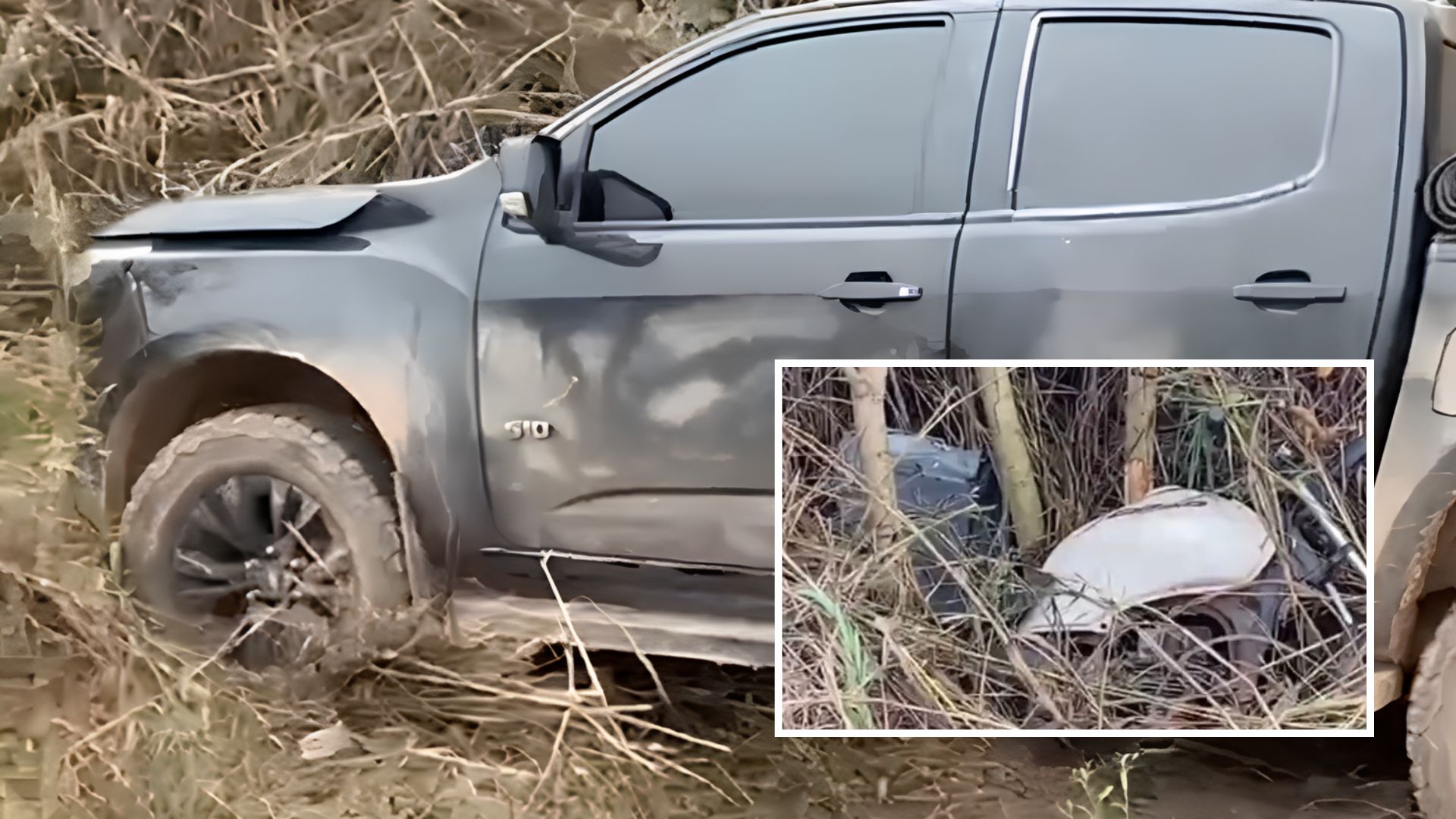 Motoqueiro morre na hora após ser lançado por caminhonete na BR-070 em Várzea Grande; veja vídeo