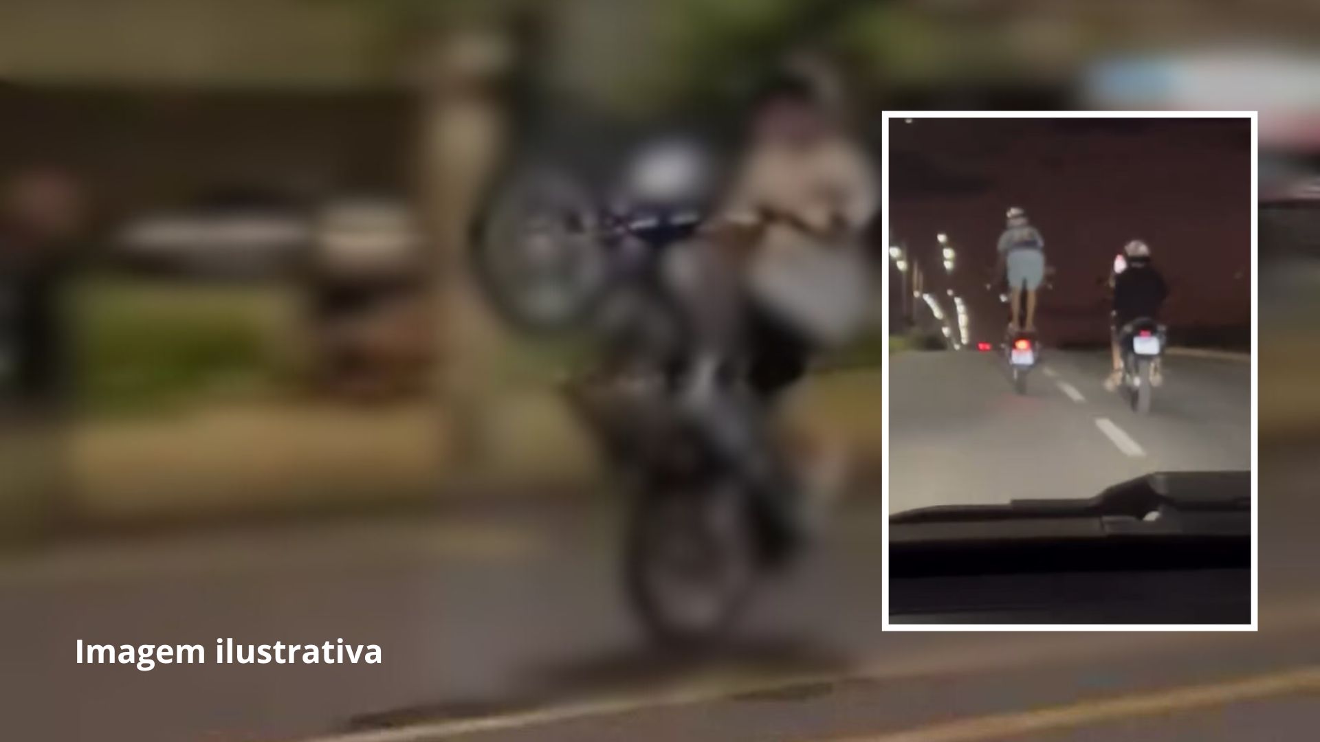 Motorista se revolta ao filmar motoqueiro realizando manobra perigosa na Avenida Chapéu do Sol; veja vídeo