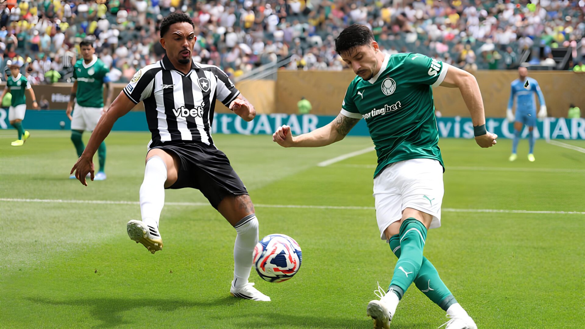 Gol salvador na prorrogação, expulsão e tensão: Palmeiras elimina o Botafogo e avança no Mundial de Clubes; veja gol