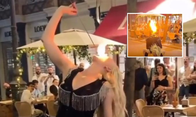 Mágica inusitada termina com fogo saindo por onde ninguém esperava