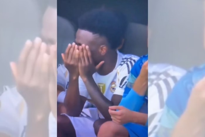 Vini Jr. sorriu na hora errada? Imagem polêmica irrita torcida após vexame do Real Madrid; veja