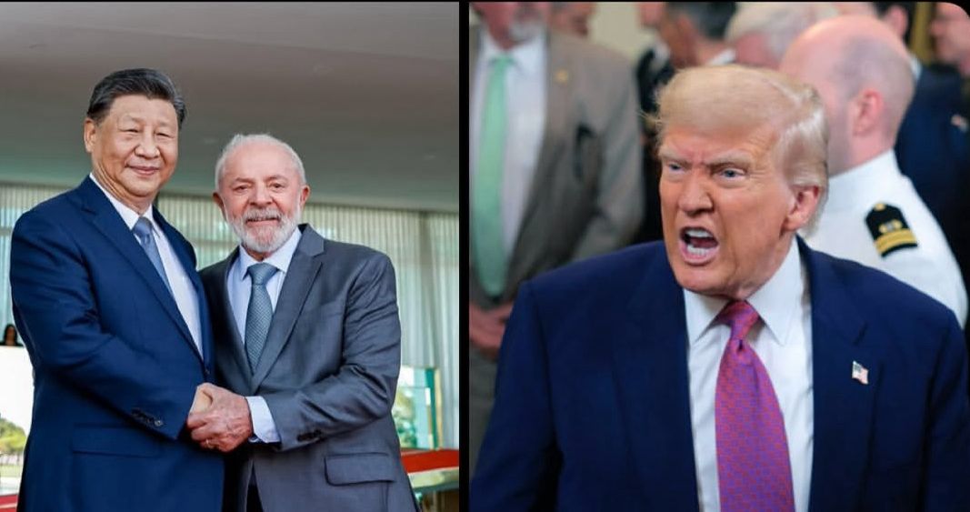 China reage e defende Brasil contra tarifa de 50% imposta por Trump