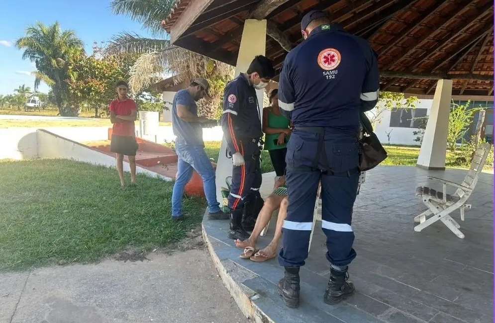Resgate urgente salva vida de idosa em região de difícil acesso