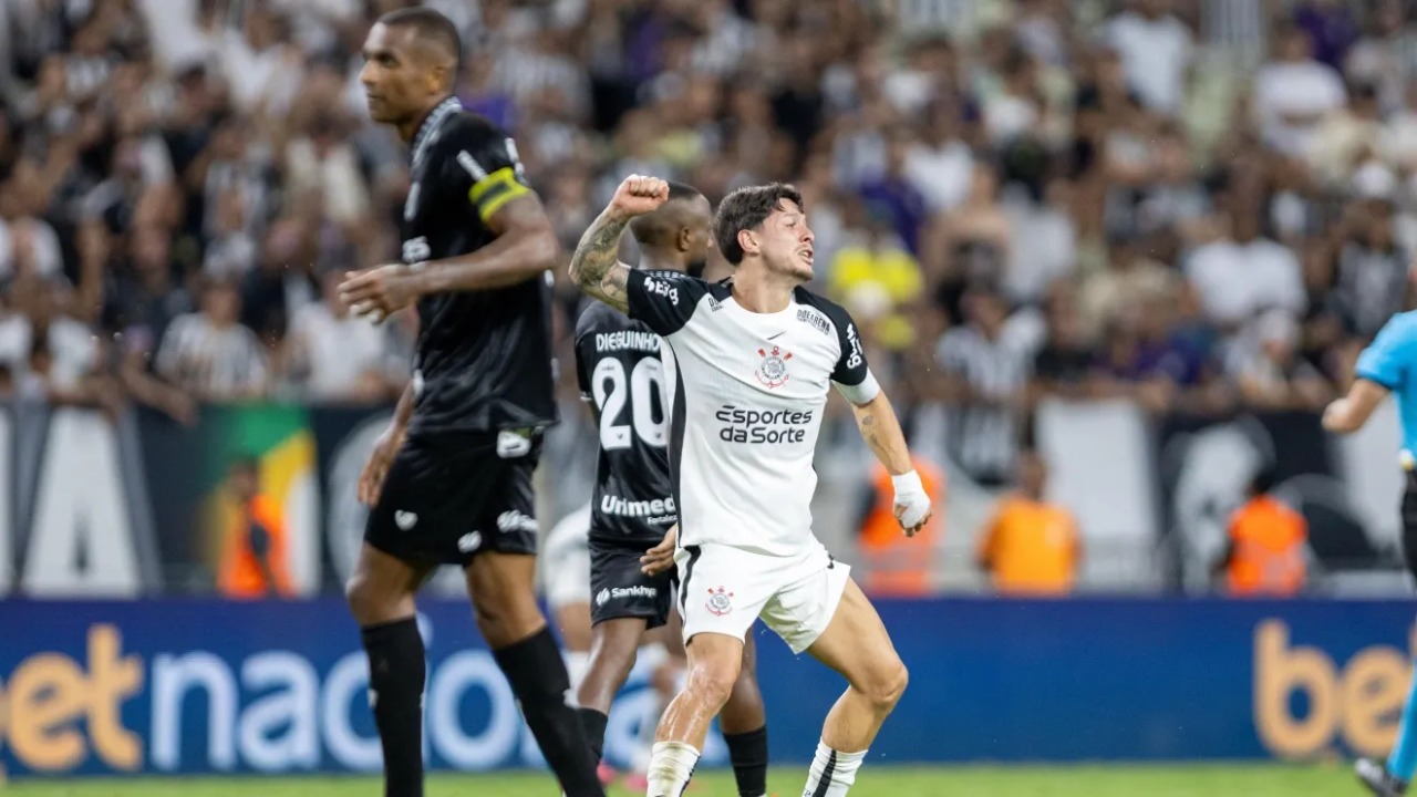 Corinthians vence o Ceará fora de casa e afasta risco de crise no Brasileirão; veja o gol