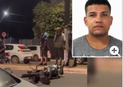 Jovem se distrai por chinelo e morre ao colidir moto em carro parado em Sorriso; veja vídeo
