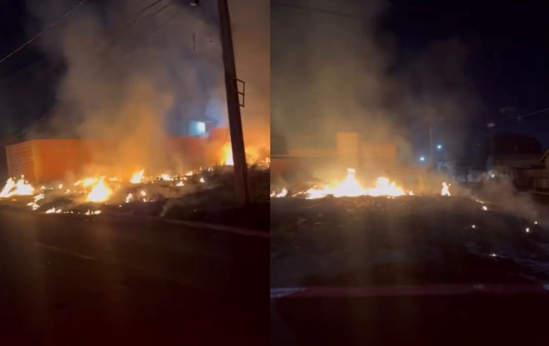 Incêndio criminoso aterroriza moradores em Várzea Grande