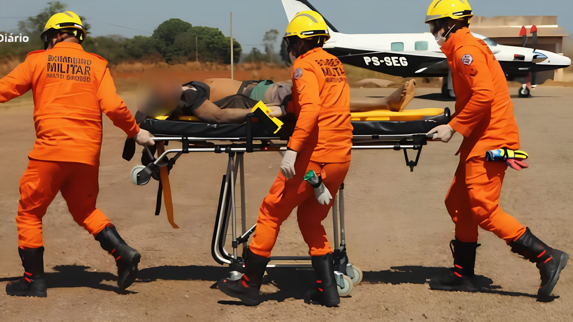 Garimpeiro leva tiro de fuzil em operação e é resgatado de helicóptero em Pontes e Lacerda