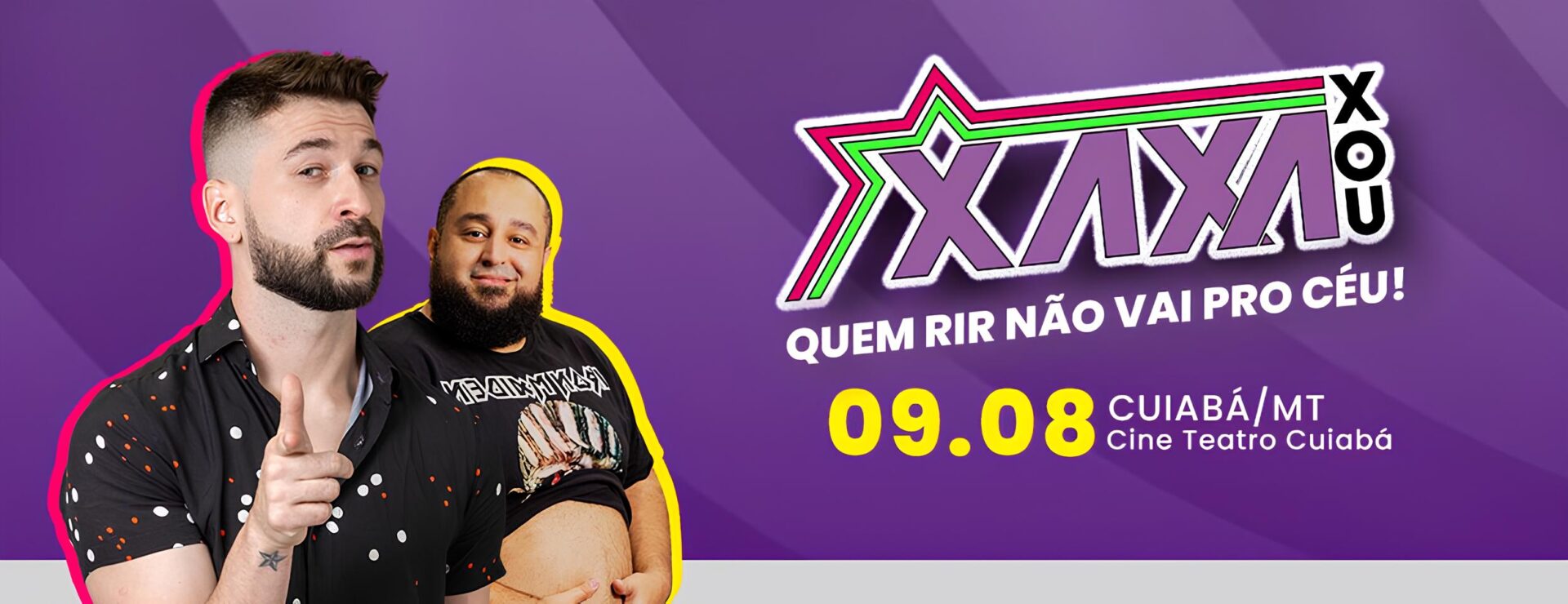 Xaxa leva show irreverente a Cuiabá neste sábado no Cine Teatro