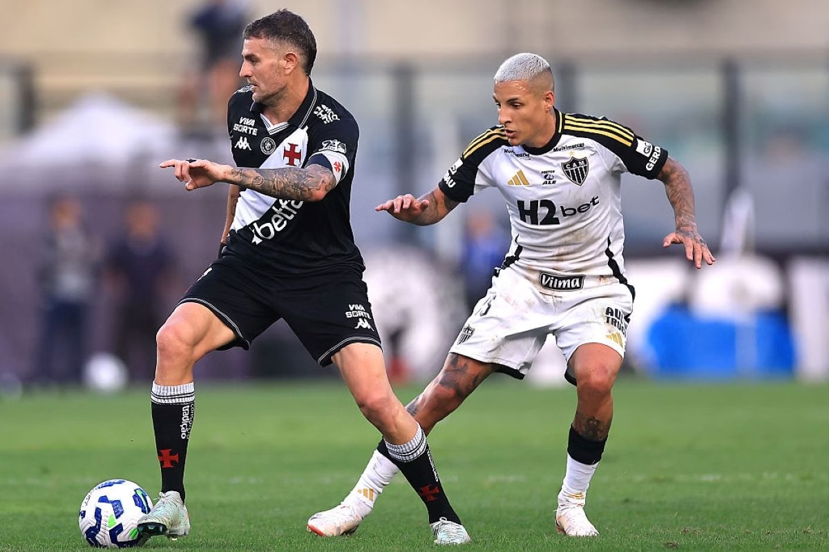 Vasco empata com Atlético-MG e segue na zona de rebaixamento do Brasileirão; veja os gols